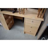 A laminate desk/dressing table, width approx. 120cm