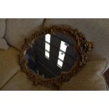 A vintage gilt frame plaster mirror, approx. Height 65cm