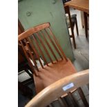 A pair of traditional Ercol style kitchen chairs