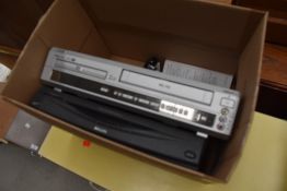 A Philips DVD/Video player and digi box