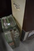 A vintage jerry can, in khaki, military style