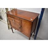 An Edwardian mahogany music cabinet, of nice proportions, approx. width 80cm