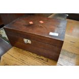 A Victorian stained frame jewellery box, approx. dimensions 32 x 21 x 15cm