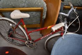 A vintage Peugot Monte Carlo bike