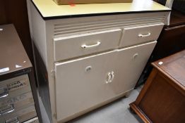 A vintage kitchen cabinet base unit, aprox. width approx width 76cm