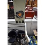 A snowboard and pair of boots