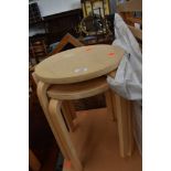 Two modern ply occasional tables
