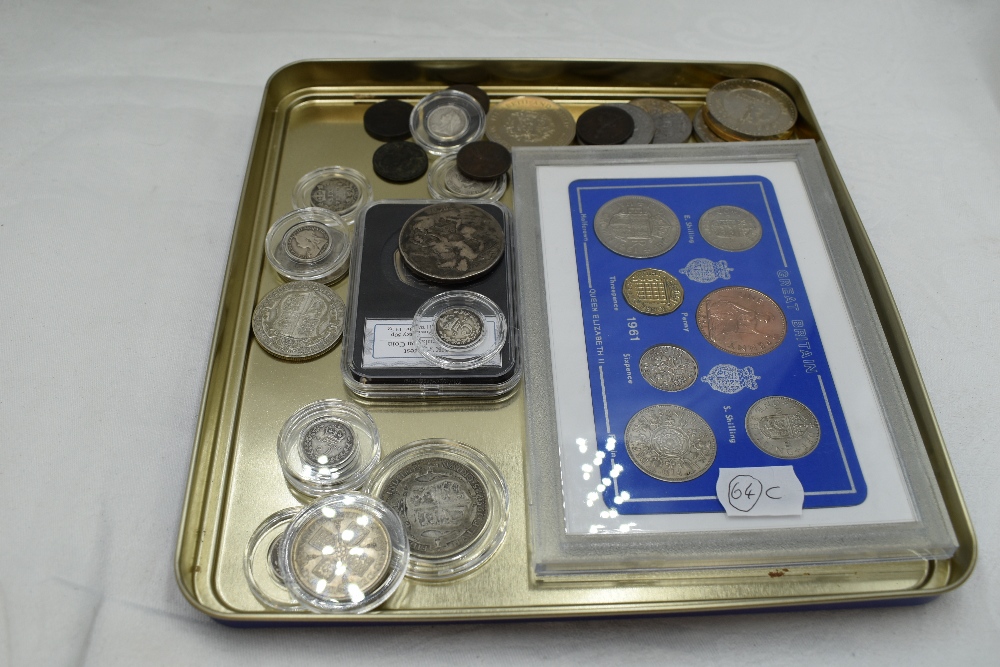 A Collection of GB Coins including 1992/93 EU Presidency 50p 1961 Set, 1902/3/4/5 Threepences,