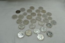 A Collection of Twenty Nine USA Silver Half Dollars including Franklin 1948-63 all dates and three