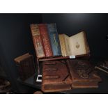 A selection of Victorian photo albums including portraits and local interest Heysham postcards