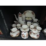 A selection of ceramics including coronation wares and Rosina coffee service