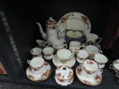 A selection of ceramics including coronation wares and Rosina coffee service