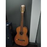 A vintage 'Tereda' Spanish style acoustic guitar.