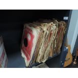 A selection of 78rpm shellac records including early Jazz and world music interest