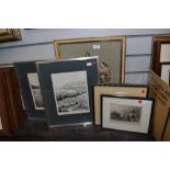 Two framed limited edition prints of pencil sketches, one of Crummock Water, 2/8, the other