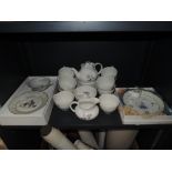 A selection of ceramics including Limoges and Royal Doulton Pillar Rose tea service