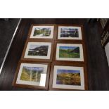 Six framed photographs, of lake and country interest.