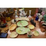 A collection of Carlton Ware, and similar, including a tea pot with stand having floral pattern.