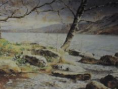 A Ltd Ed print, after Graham Carver, The Bliss of Solitude, signed, numbered 30 x 60cm, framed and