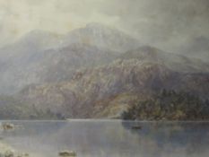 A watercolour, E A Warrington, Lakes landscape, signed and dated 1878, 33 x 50cm, framed and glazed