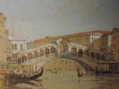 A watercolour, R Martin Tomlinson, Grand Canal Venice, signed, 24 x 34cm, framed and glazed