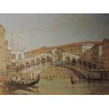 A watercolour, R Martin Tomlinson, Grand Canal Venice, signed, 24 x 34cm, framed and glazed