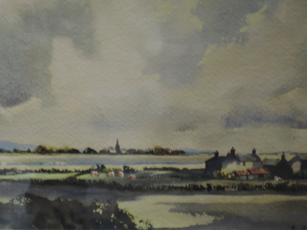 A watercolour, E J W Prior, Cockerham on Wyre, signed, 26 x 37cm, framed and glazed