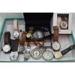 A selection of wrist and pocket watches including Rotary, Pulsar, Lorus, Ingersoll etc