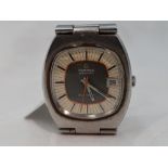 A gents 1970's Certina automatic Blue Ribbon wrist watch, ref no: 5801 196, Serial no: 8864375.