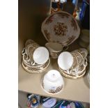 A part tea service by Colclough including tea cups and saucers