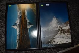 Two alpine photographs.