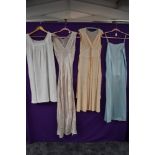 A lovely lot of vintage and antique lingerie, including nightdresses, one having utility label,