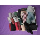 A box full of vintage ties, the majority being 1950s and 60s with a few dating either side, Tootal
