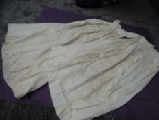 A lot of of two Victorian christening gowns with beautiful detailing throughout.