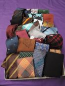 An array of vintage ties, the majority being 1950s and 60s with a few dating either side, Tootal and