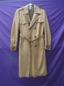 A vintage French gents double breasted leather trench coat. Lovely soft leather and fully lined,very