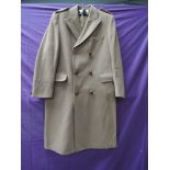 A gents beige pure new wool double breasted coat, around 1960s, very good condition,one button needs