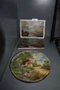 A selection of hand painted local lakeland scenes on stone