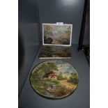 A selection of hand painted local lakeland scenes on stone