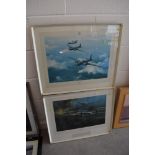 A selection of aviation and R.A.F prints by Robert Taylor all pieces are signed