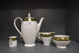 A part coffee service by Simpsons potteries in a Chinastyle design