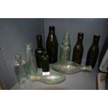 An interesting collection of vintage and antique bottles including those of interest to Lancaster,