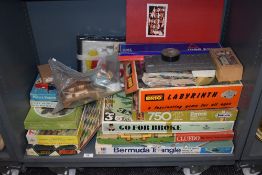 A selection of vintage childrens toy games puzzels and similar including Brio Cluedo and MB