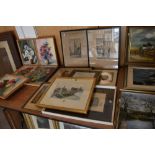 A selection of early etchings and prints including light of the world