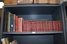 A selection of text and reference books including Shakespear library