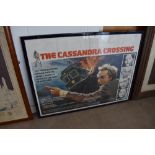 A vintage uk film quad poster for The Cassandra Crossing starring Sophia Loren