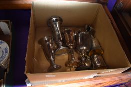 A selection of silver plated communion or similar Church service chalice or goblets