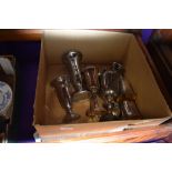 A selection of silver plated communion or similar Church service chalice or goblets