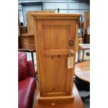 A traditional pine pot cupboard, height approx. 79cm