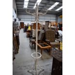 A white bentwood style hat stand